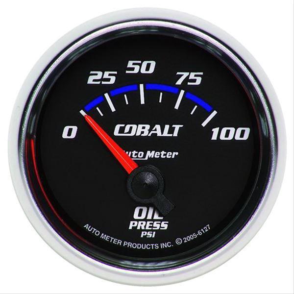 AutoMeter Cobalt Gauge Oil Pressure, 0-100 psi, 2 1/16" # AU6127