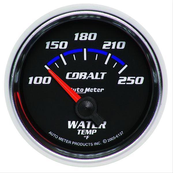 AutoMeter Cobalt Analog Gauge Water Temperature 40-120 Degrees # AU6137