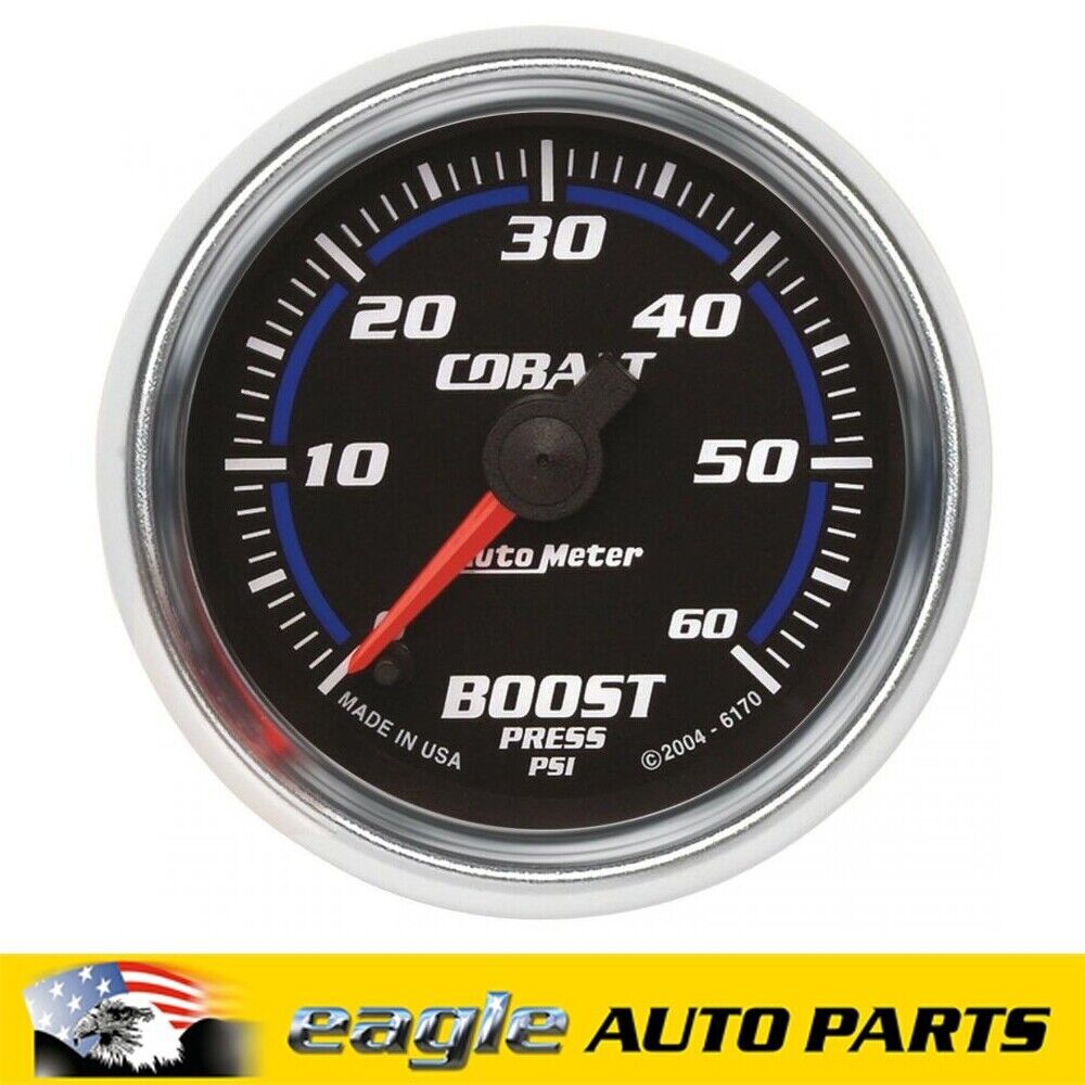 AUTOMETER COBALT 2-1/6" ELEC BOOST PRESSURE GAUGE 0-60 PSI # AU6170