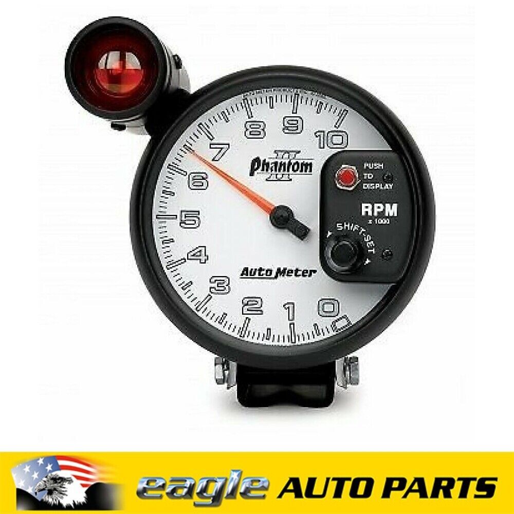AutoMeter Phantom II Tachometer 0 - 10,000 rpm, 5 in. # AU7599