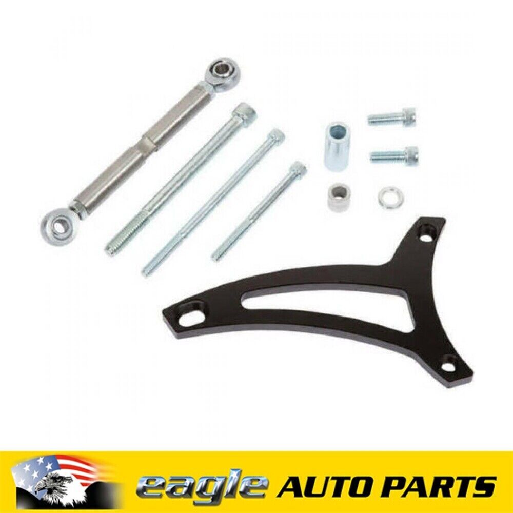 Ford 351W V8 CVF Black Alt Bracket For R/H Lower Hose Outlet # B-351W-ALTBRKT-P