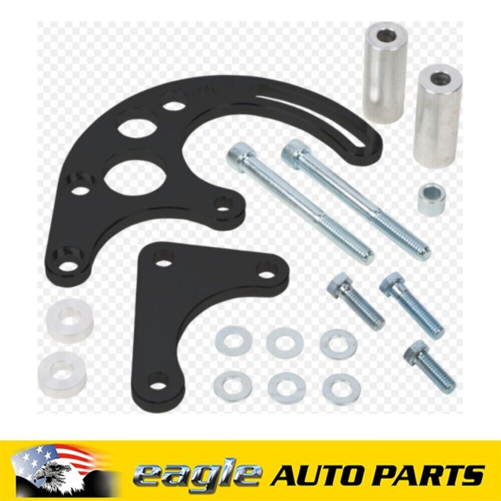 Chev 396 - 454 V8 Black Power Steering Bracket Suit SWP # B-454-PSBRKT-C-SWP