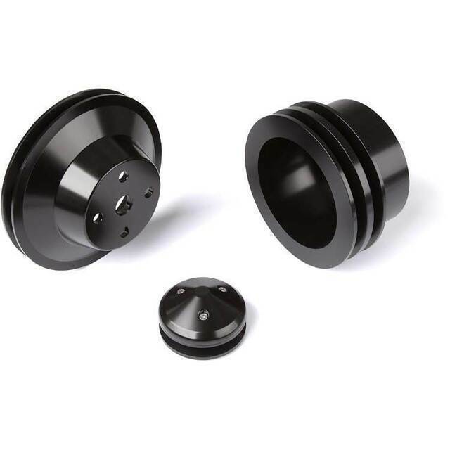 Chev 396 - 454 V8 Big Block CVF Black Pulley Kit Suit LWP # B-BBCL2KIT-HF