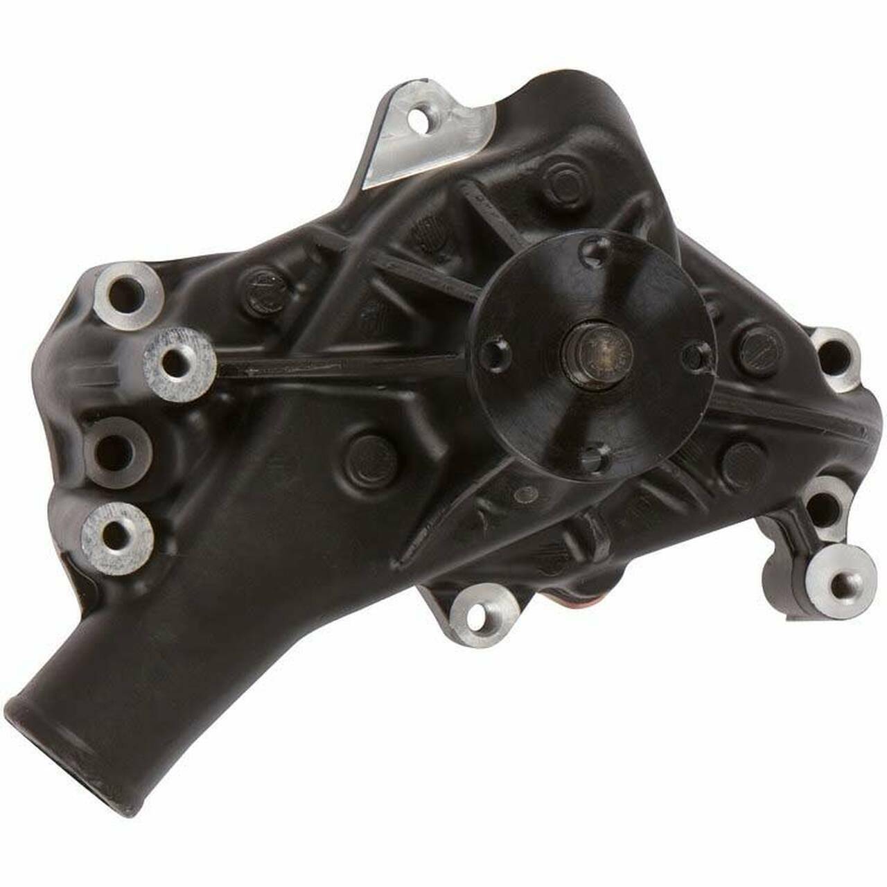 Chev 283 - 350 V8 CVF Black Alloy Long Nose Water Pump # B-SBCL-WP
