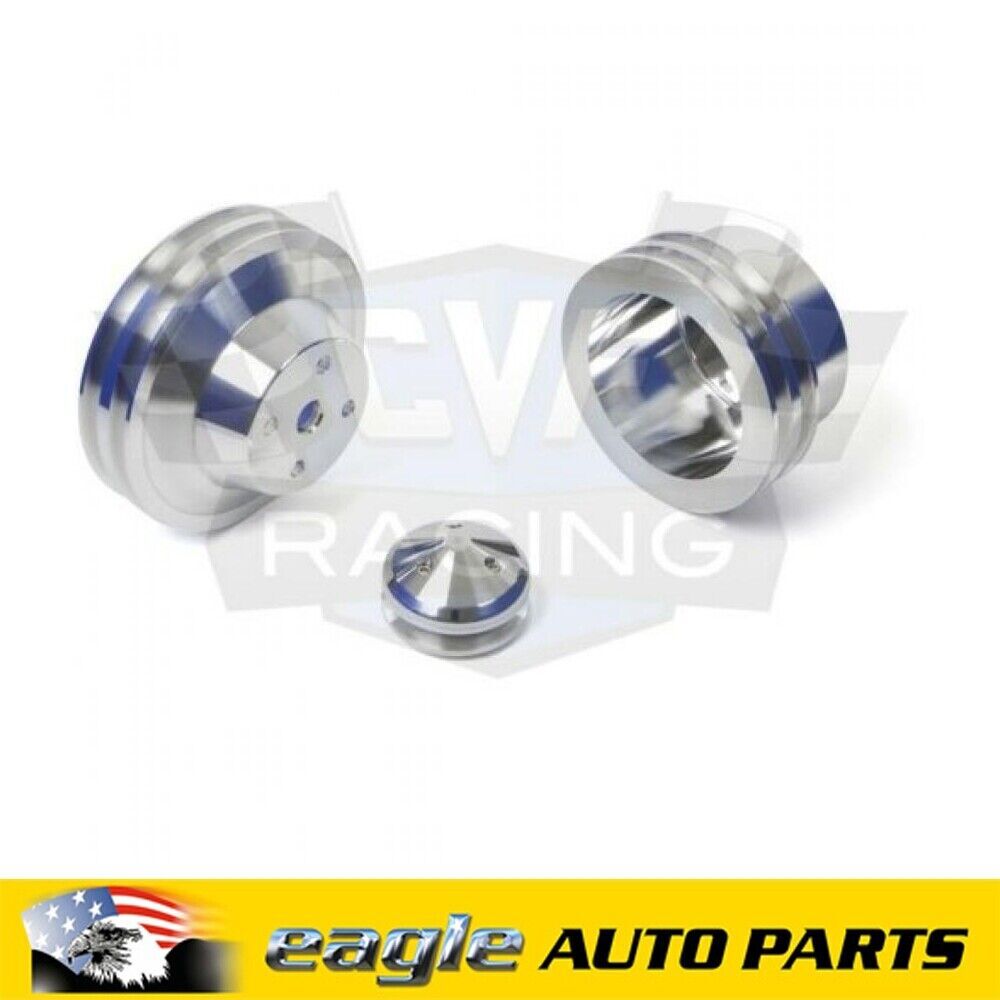 Chev 396 427 454 CVF Racing Billet Pulley Kit Long Water Pump # BBCL22KIT