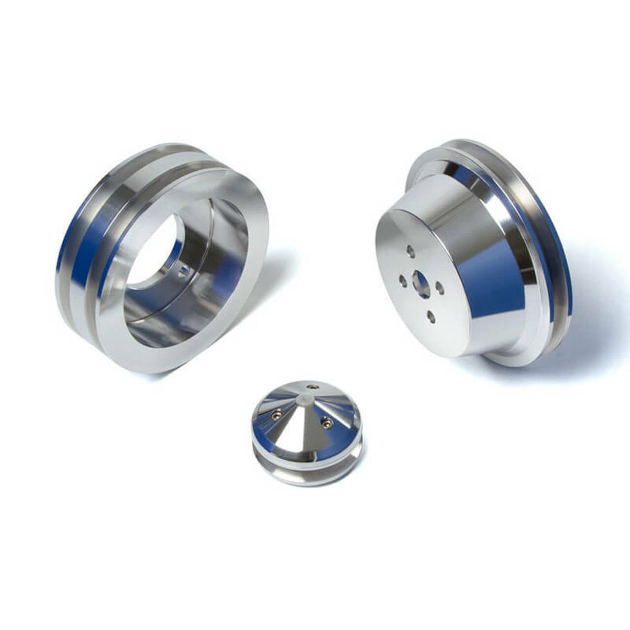 Ford Big Block 429 - 460 V8 Billet Aluminum V Belt Pulley Kit # BBFL2KIT