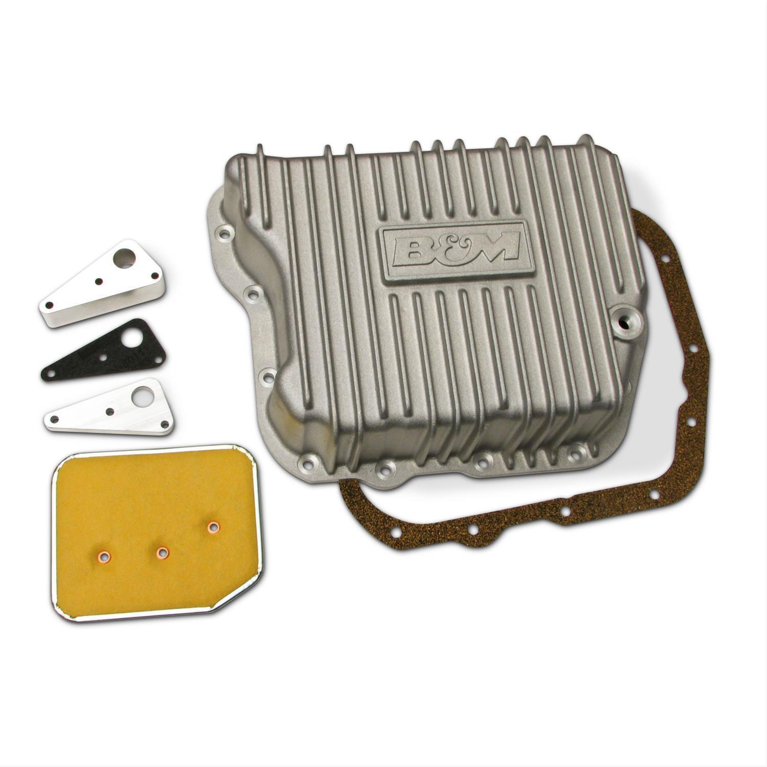 B&M HI-TEK DEEP TRANSMISSION PAN ALUMINUM 727 # BM10280