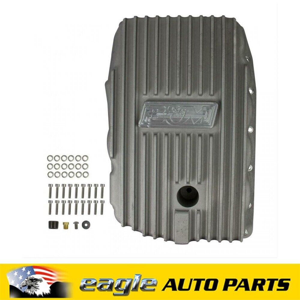 B&M Cast Aluminum Transmission Pan 1.8 qt Capacity Increase Chev 6L80 # BM70391