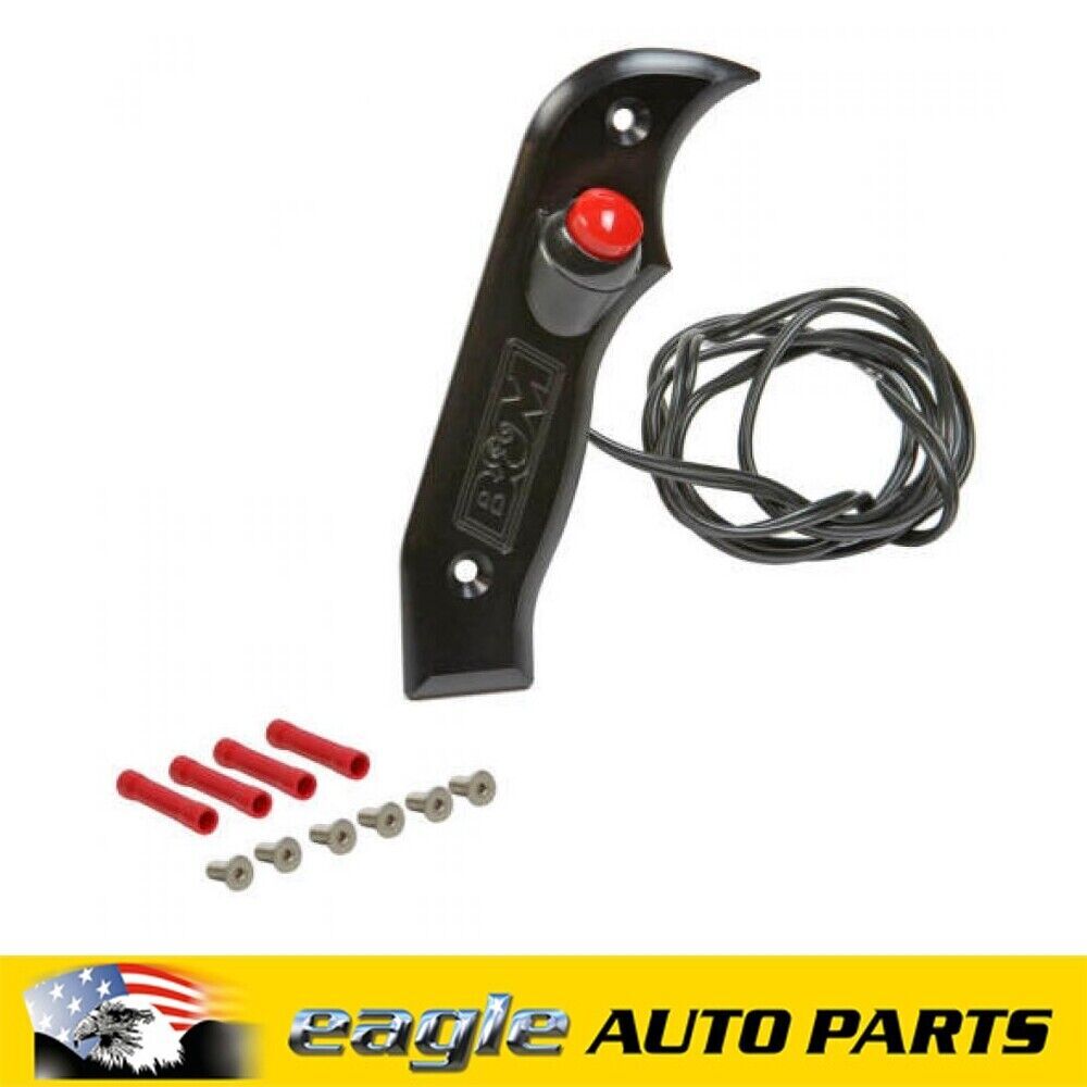 B&M Magnum Grip Shifter Handle Black Side Plate With 12 Volt Button # BM81078