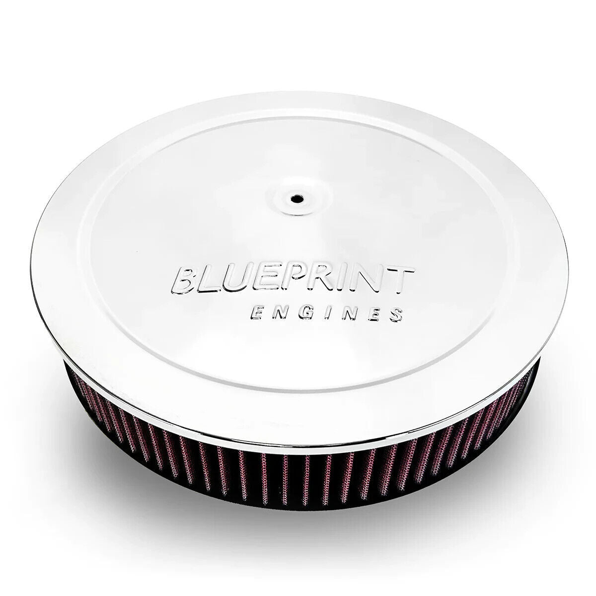 BluePrint Engines Air Cleaner Assembly With Drop Base - 14" Chrome # BPP4304