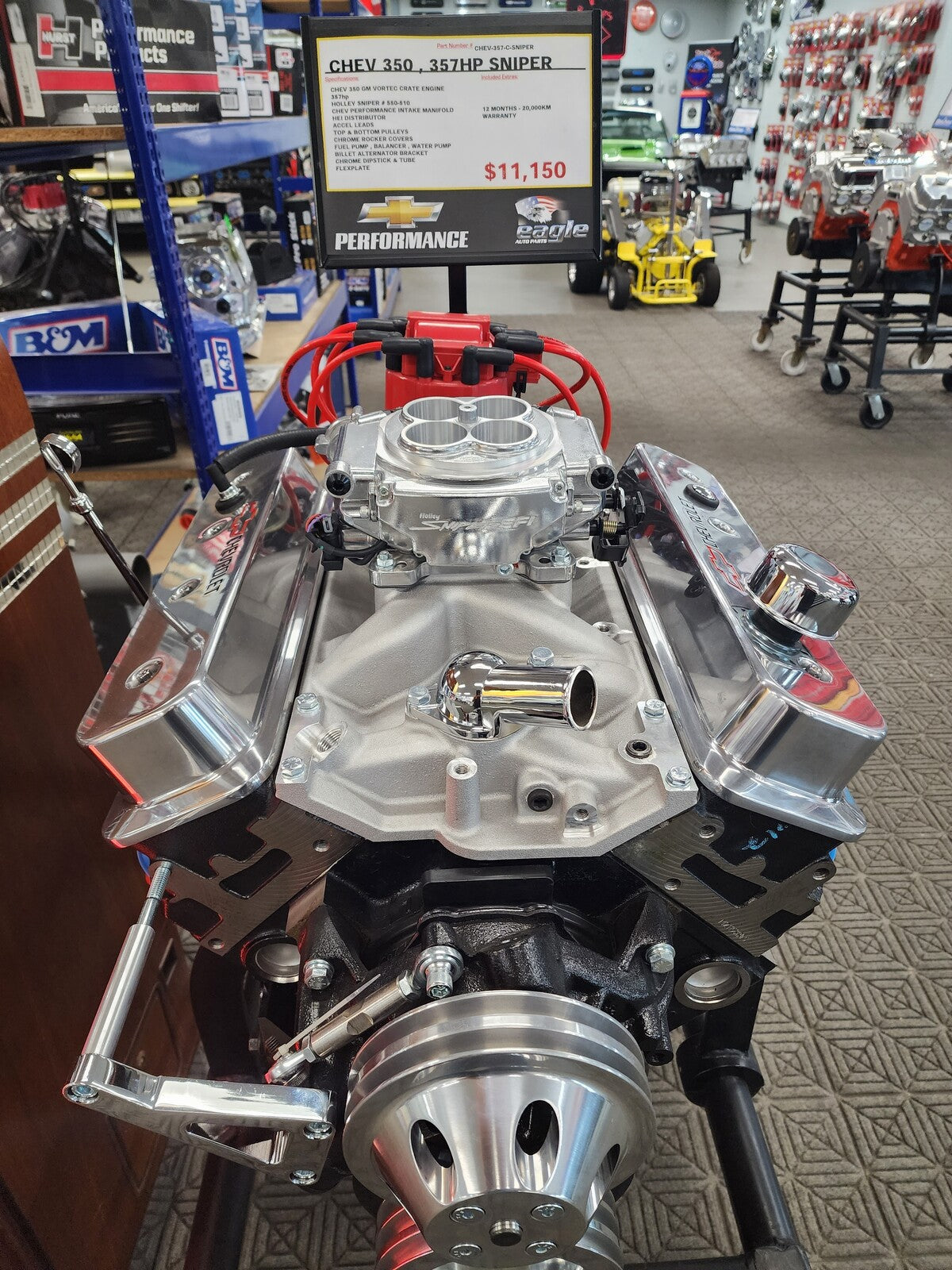 CHEV 350 357HP GM VORTEC SNIPER DRESSED ENGINE # CHEV-357-C-SNIPER