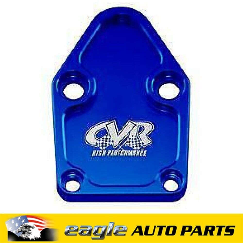 Chev 350 Small Block CVR Fuel Pump Block-Off Plate # CVRBOP63BL
