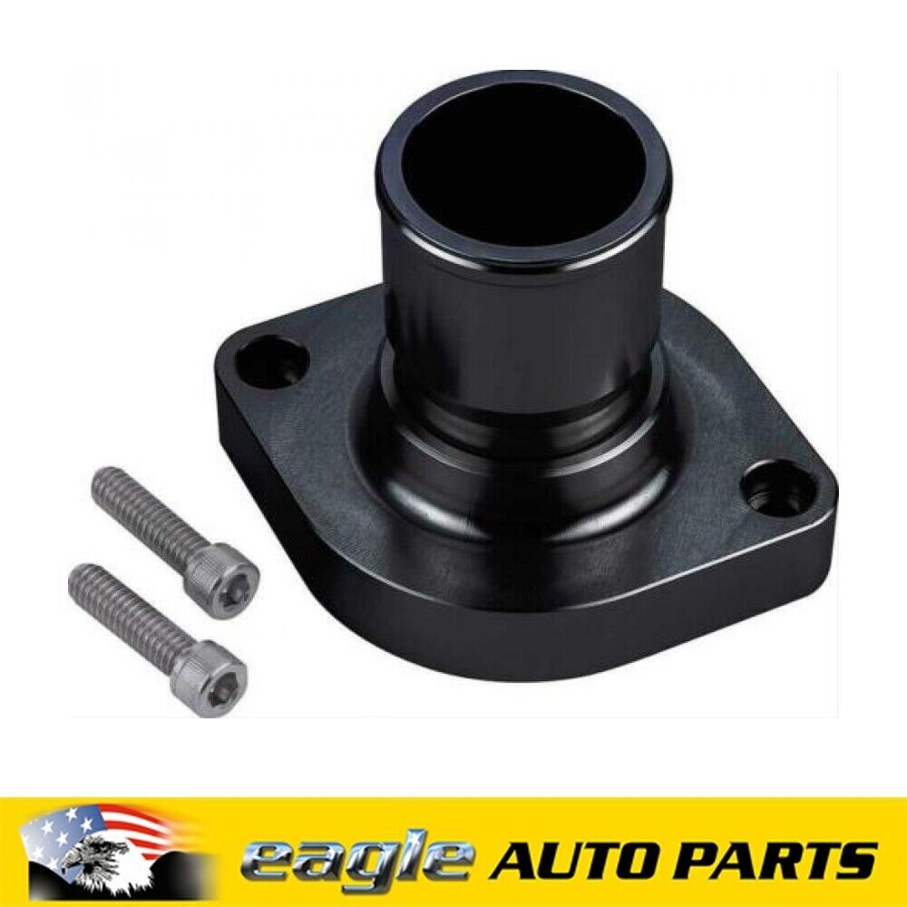 Chev LS CVR Straight Black Thermostat Housing Suit 1.1/2" Hose # CVRTSH5SBK