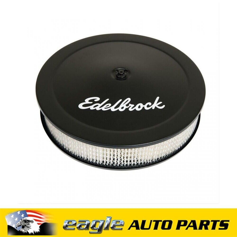 Edelbrock Pro-Flo Series Air Cleaner 14" Diameter Black Deep Flange # ED1223