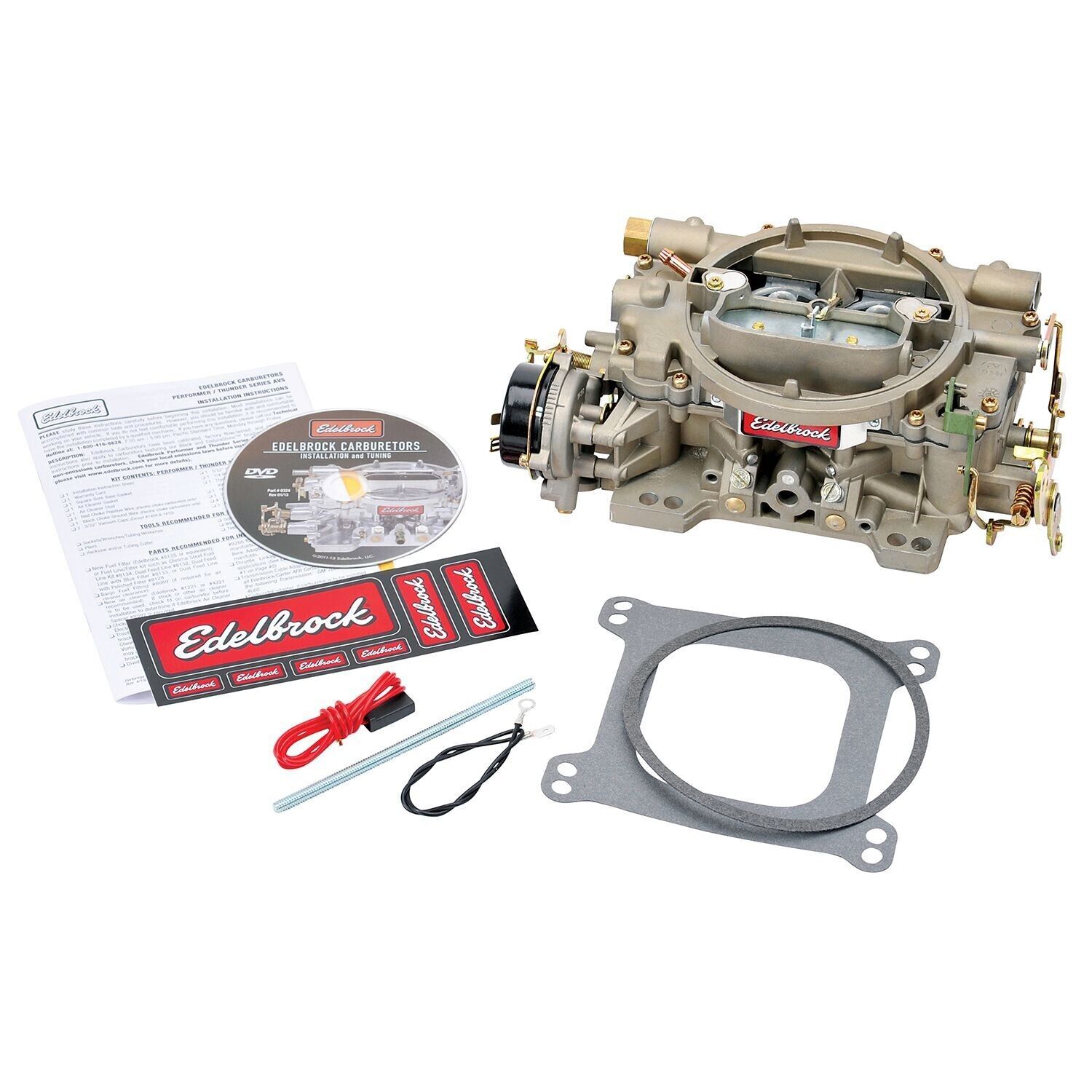 Edelbrock Marine Carburetor 600cfm Electric Choke , Square Bore # ED1409