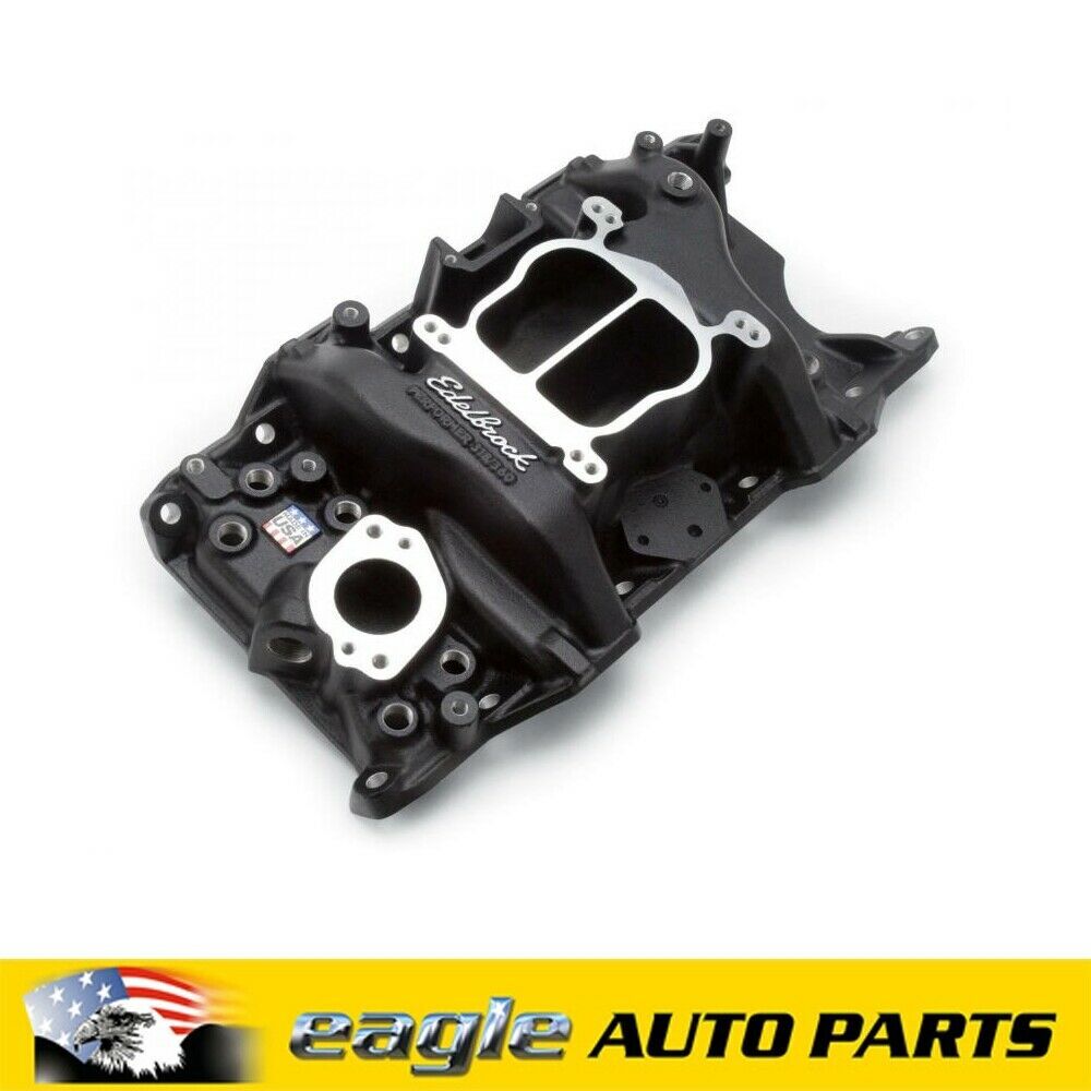 Edelbrock Performer Series Black Chrysler 318 340 360 V8 Intake Manifold # ED21763