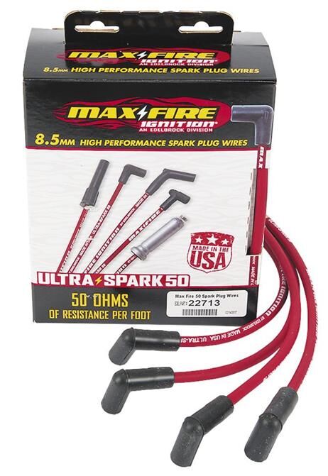 Chev 350 SBC Edelbrock Max-Fire Ultra-Spark 50 Spark Plug Leads #ED22713