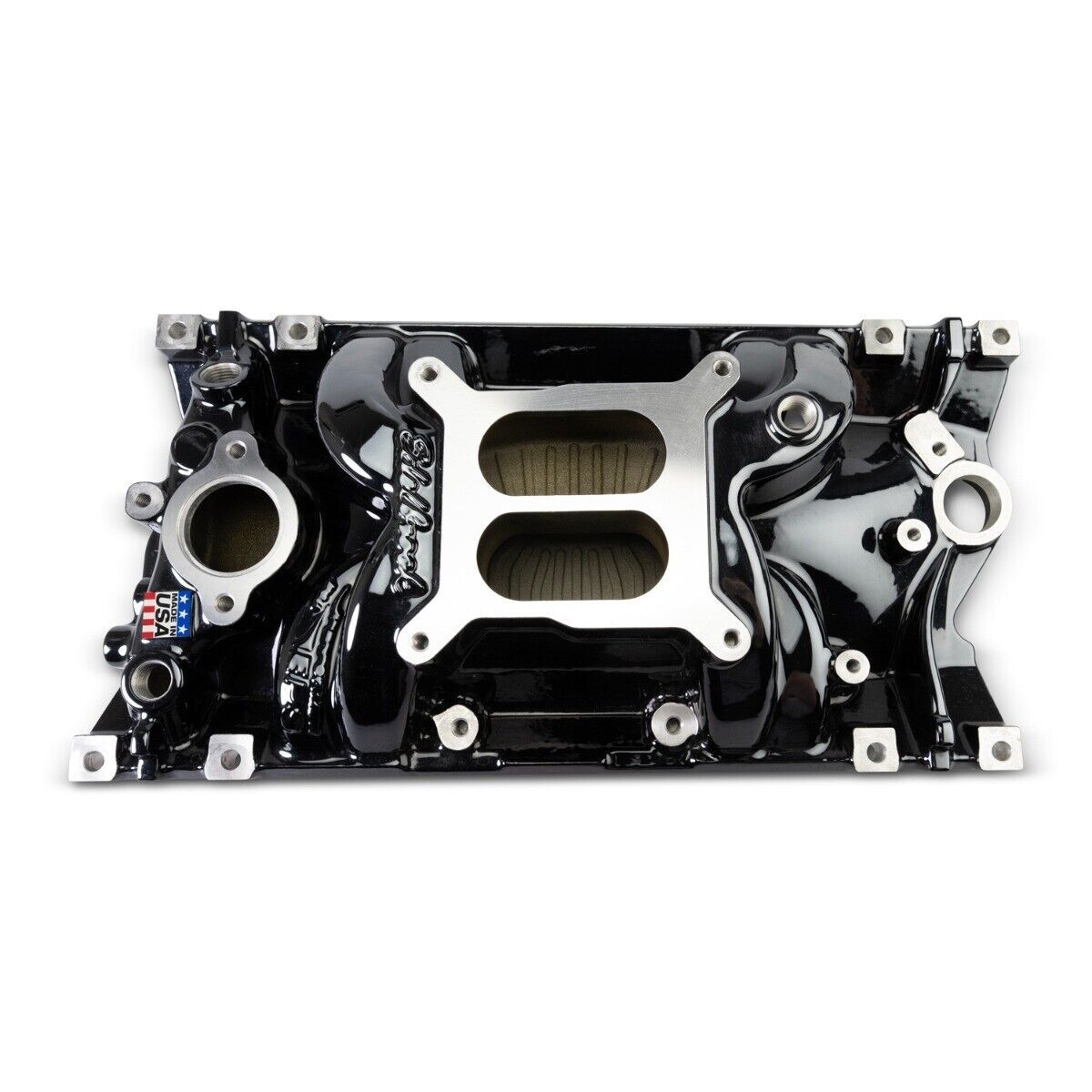 Chev 350 Vortec Edelbrock Performer EPS Intake Manifold Black Plasma ED2716-CP