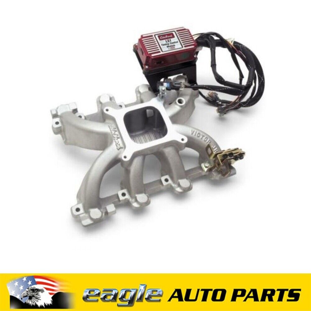 Edelbrock Victor Jr. LS1 Carbureted Intake Manifold Package SB Chev 350 # ED2908