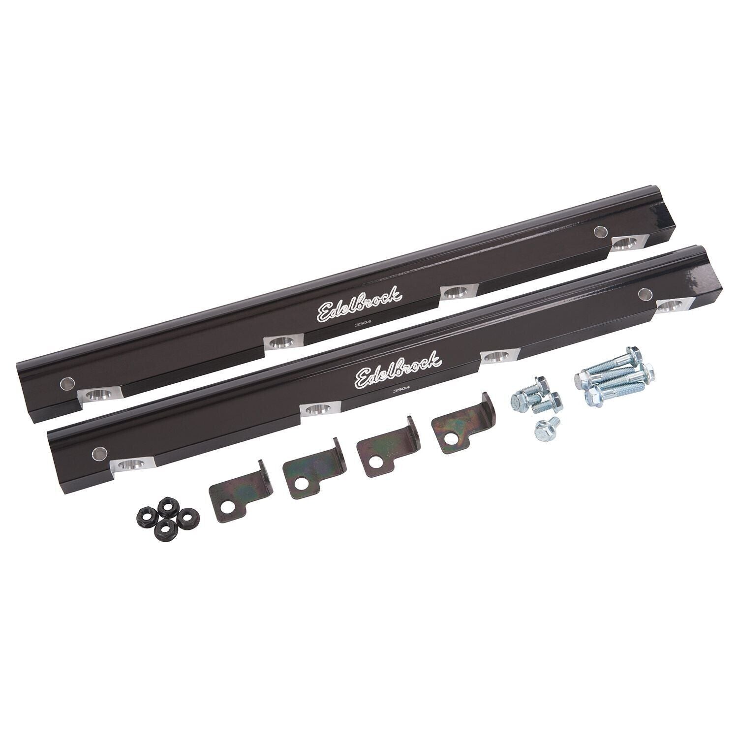 Edelbrock Fuel Rail Kit For Holden VN Suit ED75945 Anodized Black -6AN # ED3504