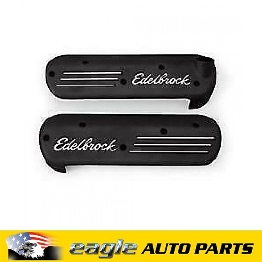 Edelbrock Chev LS1 / LS6 5.7lt V8 Black Aluminum Ignition Coil Covers # ED41183