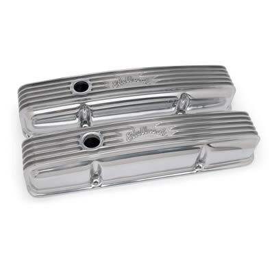 Edelbrock Classic Series Aluminum Rocker Covers Chev 350 Small Block # ED4144