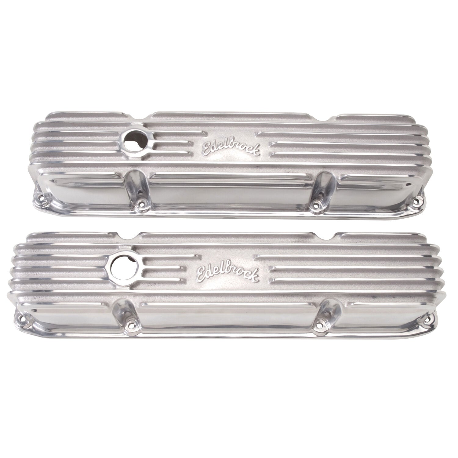 Chrysler 383 440 Edelbrock Classic Cast Aluminum Valve Covers # ED4192