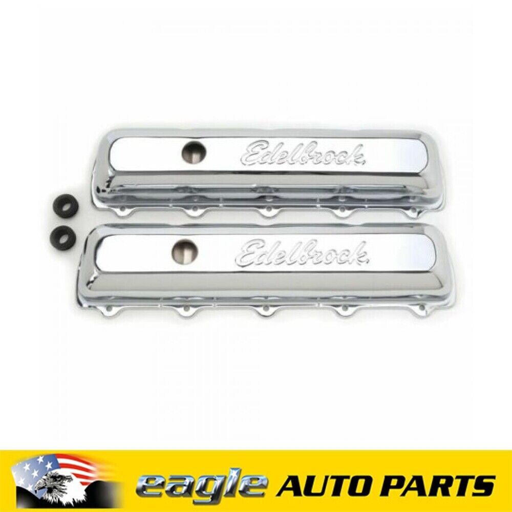Oldsmobile V8 Edelbrock Signature Series Chrome Rocker Covers # ED4485