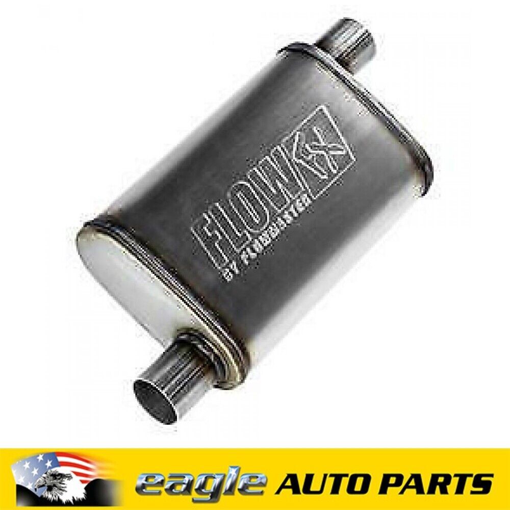 Flowmaster 4" x 9" Oval FlowFX Muffler Offset In/Offset Out: 2.25" # FLO71235