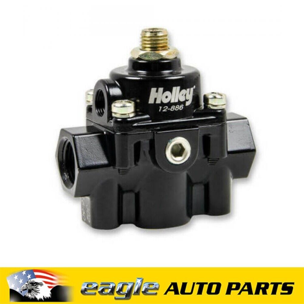 Holley Die Cast EFI 60psi By Pass Style Black Fuel Pressure Reg # HO12-886