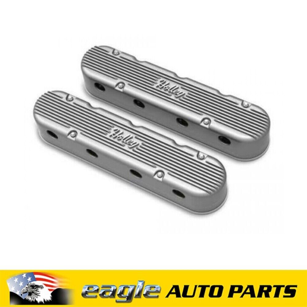 Holley GM LS 2 Piece Cast Aluminum Natural Finish Valve Covers  # HO241-170