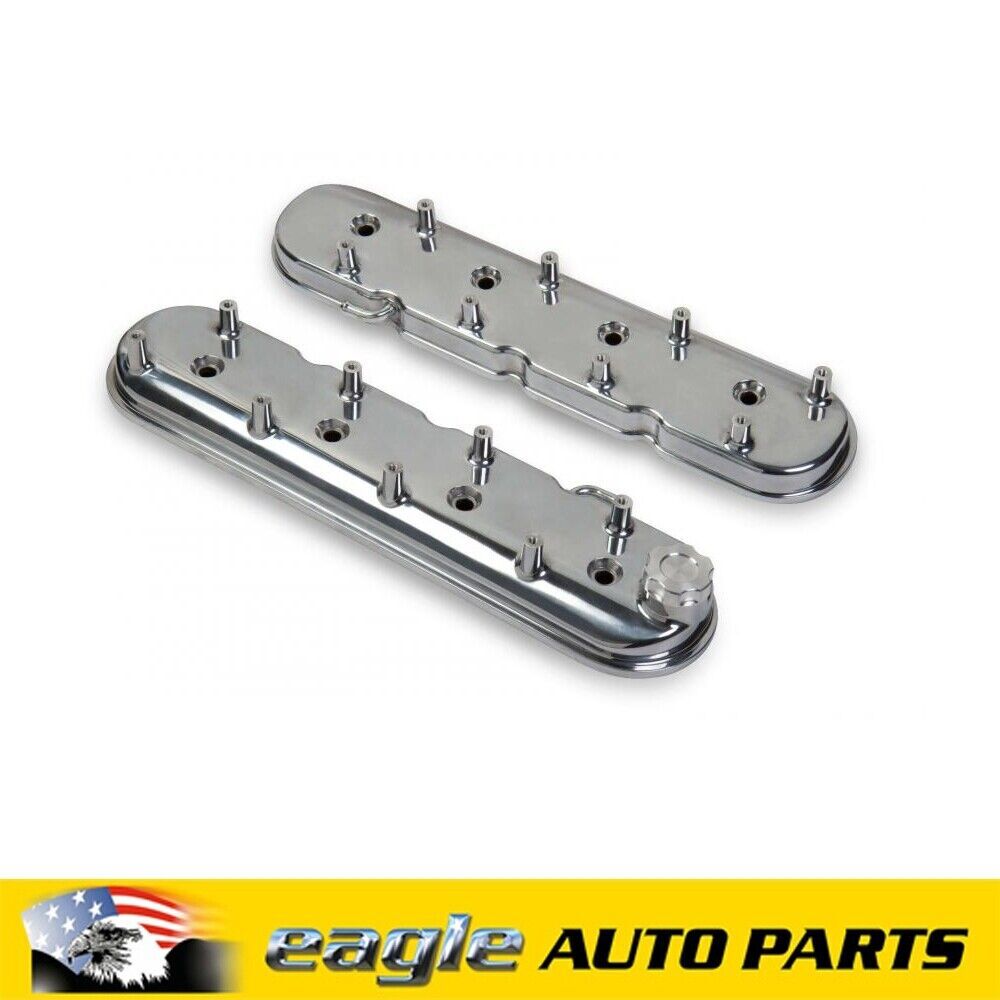 Holley Aluminum Chev LS Rocker Covers 4.8, 5.3, 5.7, 6.0, 6.2, 7.0L  # HO241-90