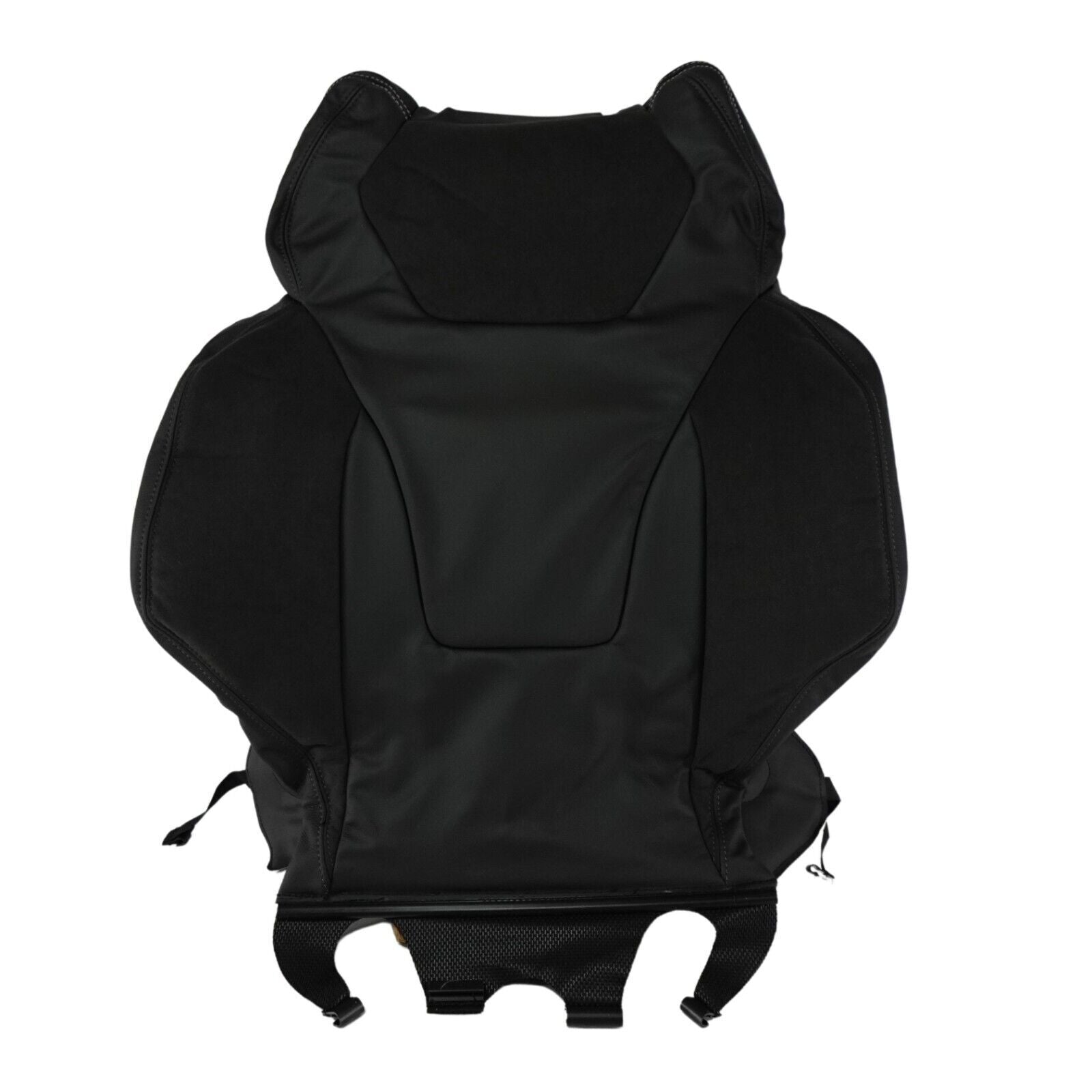 HSV VF CLUBSPORT RIGHT HAND FRONT SEAT BACK COVER SPORT LEATHER JET BLACK