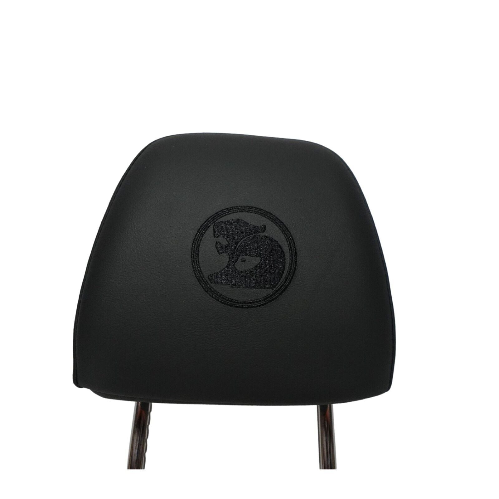 HSV CLUBSPORT VF FRONT SEAT HEADREST BLACK LEATHER / RED CURRY