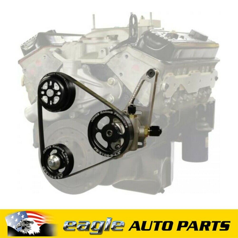 Chev 350 Jones Racing Serpentine Drive System Kit Circle Track #  JRP-1004-AL-CE