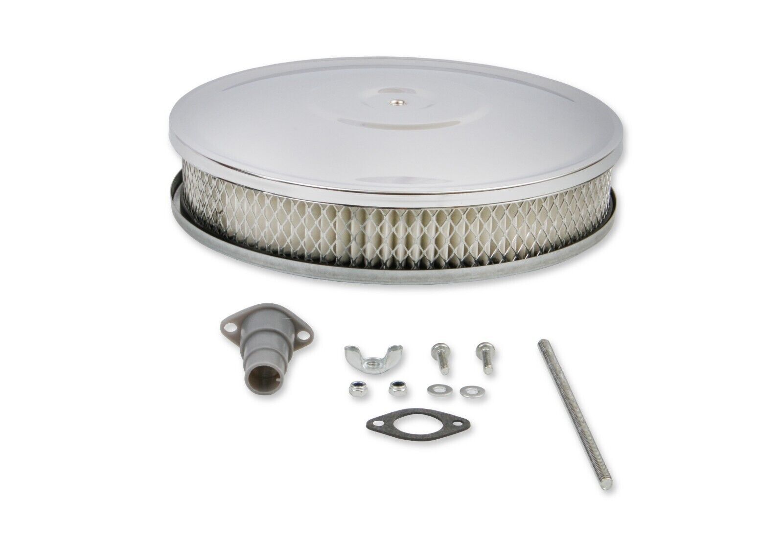 MR. GASKET CHROME AIR CLEANER ASSEMBLY  10" X 2" # MG9791