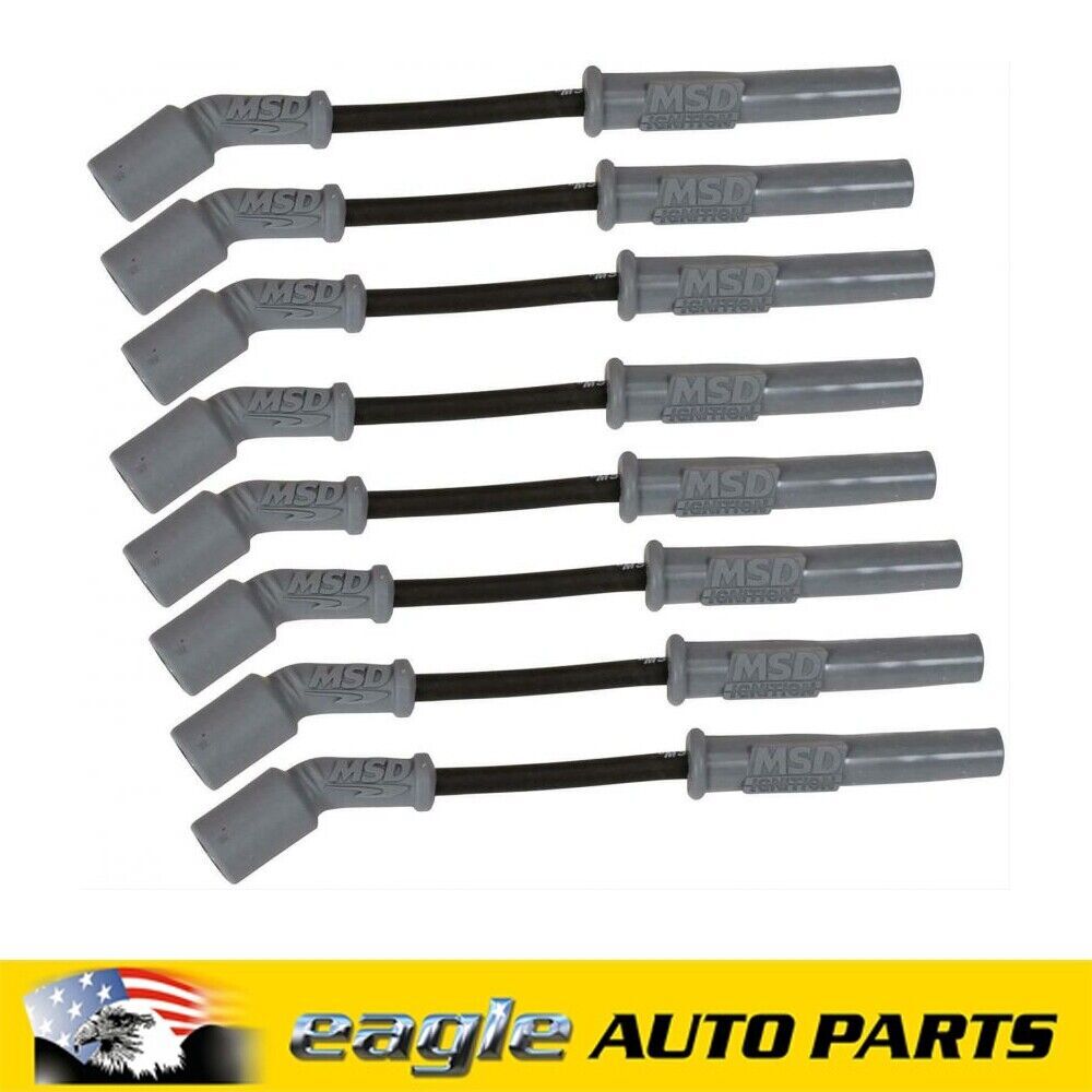 Chev Holden LS1 8" Long MSD 8.5mm Super Conductor Spark Plug Wire Set # MSD32813
