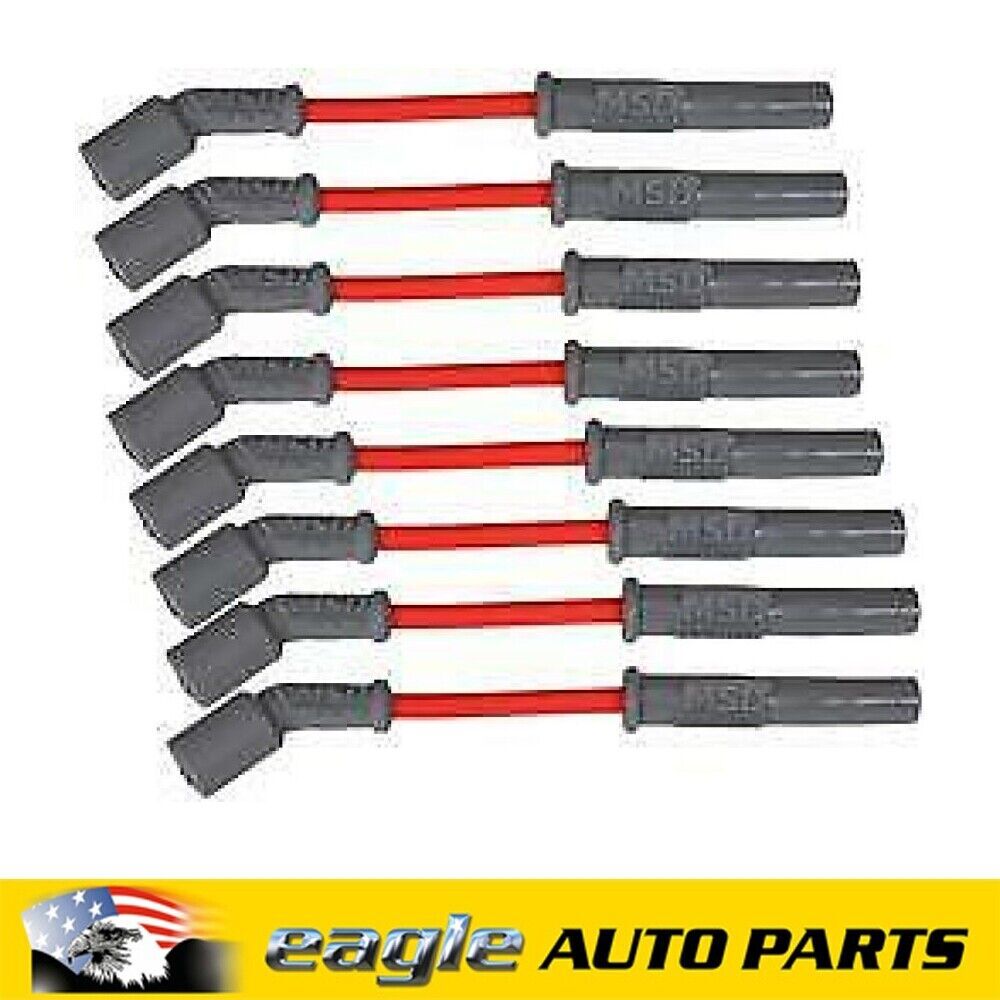 Chev Holden LS1 8" Long MSD 8.5mm Super Conductor Spark Plug Wire Set # MSD32819