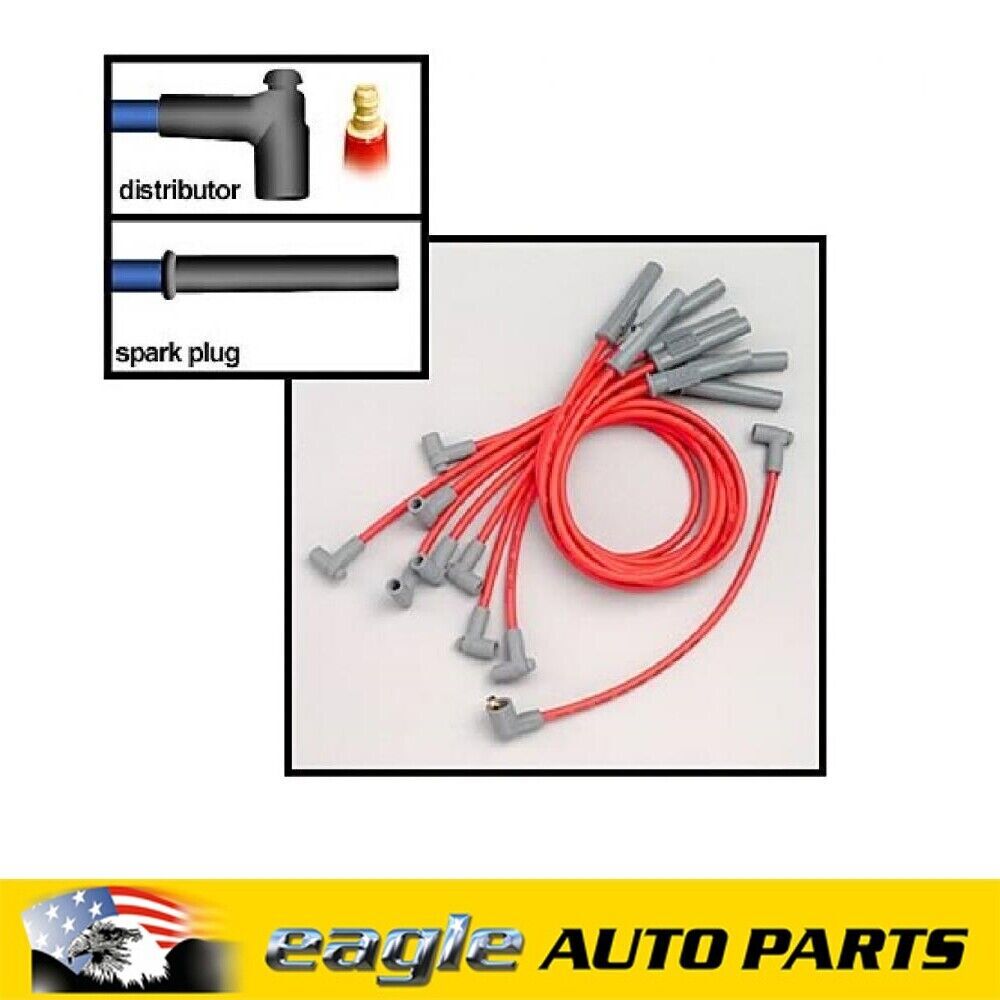 MSD 8.5mm Spark Plug Leads Super Conductor, Spiral Core, Red   GM # MSD35389