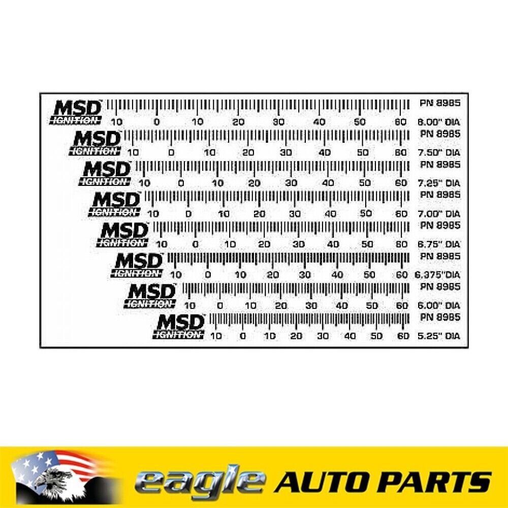 Chev 327 350 383 MSD Timing Tape # MSD8985