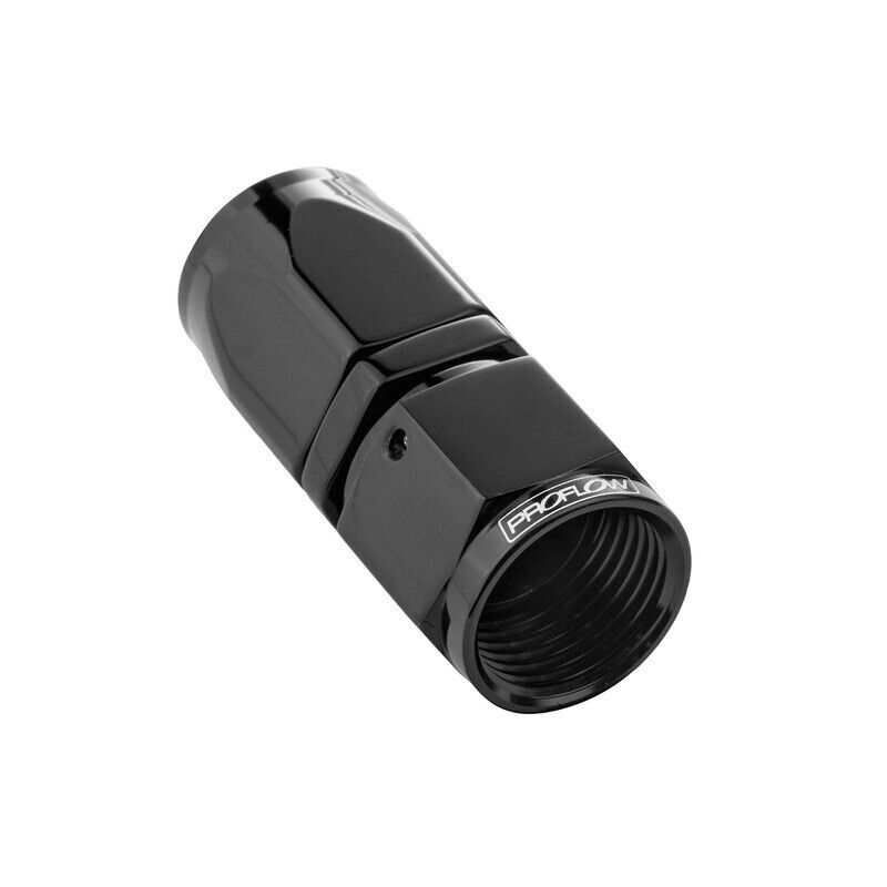 Proflow Straight Hose End -08AN Hose to Female Black # PFE101-08BK