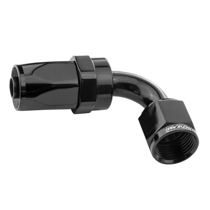 Proflow 90 Degree Hose End -10AN Hose to Female Black # PFE103-10BK