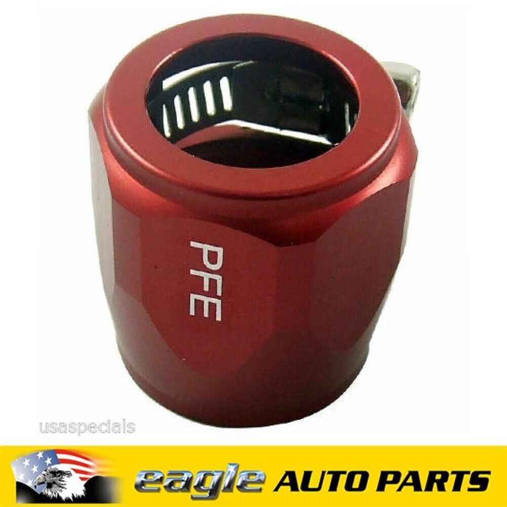 HEX FINISHER TO SUIT BRAIDED HOSE RED - 12 # PFE150-12R