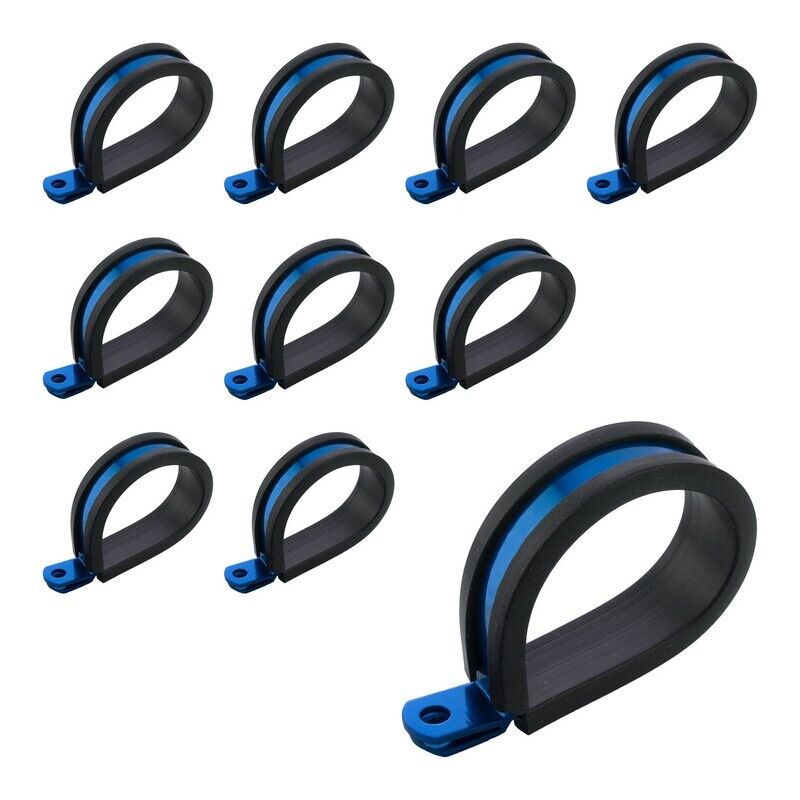 Proflow Cushioned Hose Mounting P-Clamp 9.5mm Suit 3/8 tube 10 Pack PFE158-06B