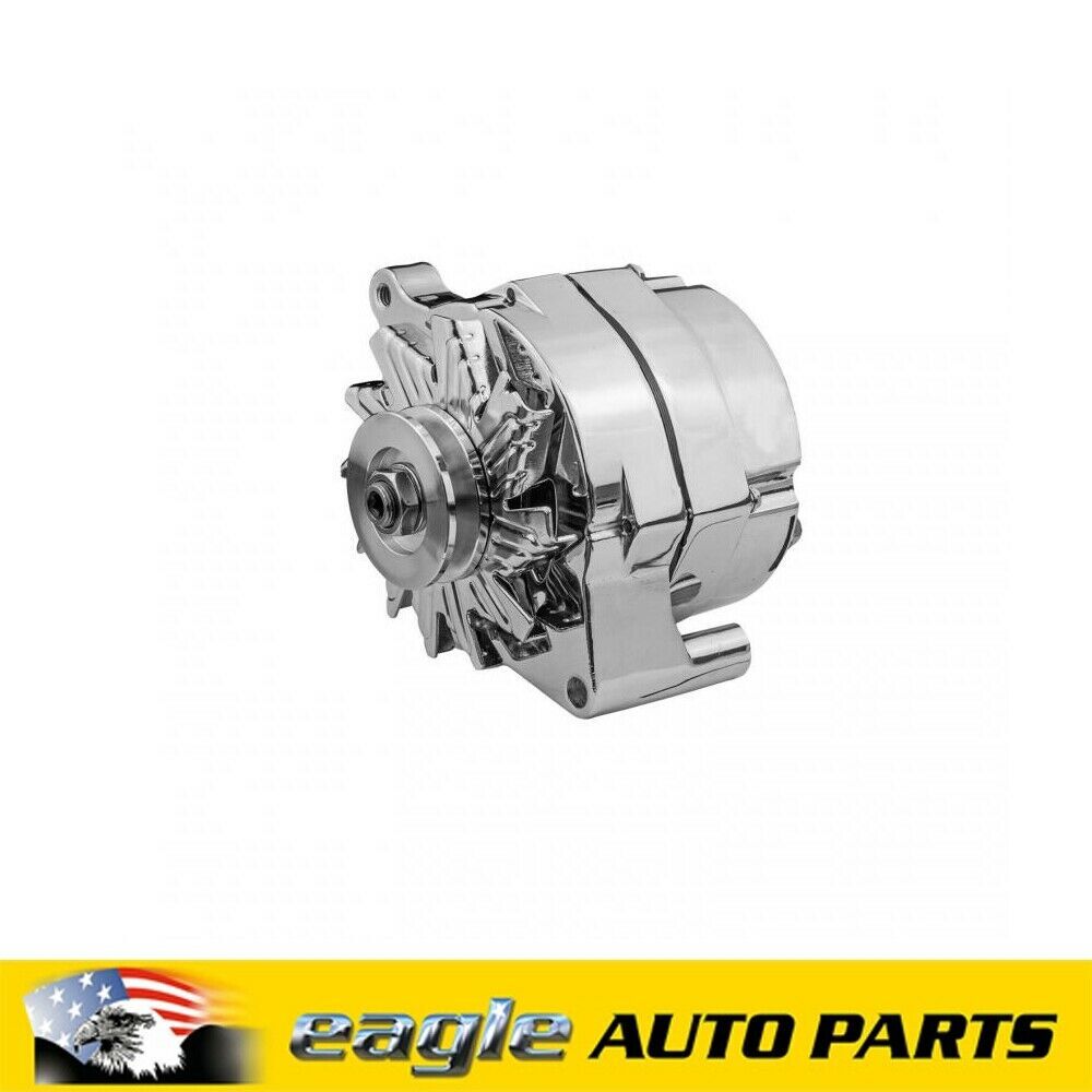 Alternator 105 Amp Ford 289,302,351 Falcon One Wire Chrome Int Reg # PFEPM37101