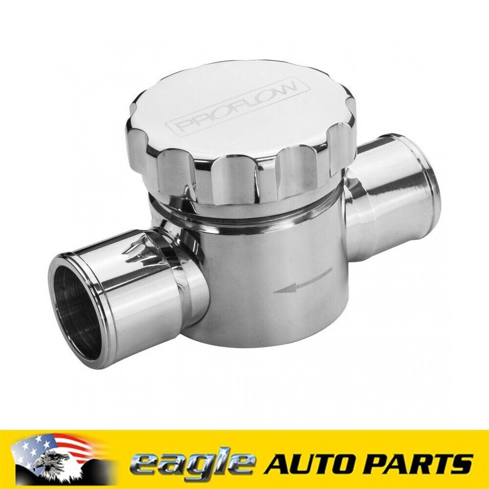 PFE Water Filter Inline Billet Polished 1.5" Fittings # PFEWF150P