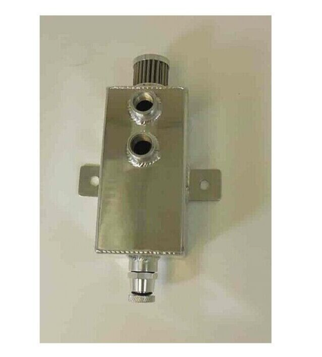 RPC UNIVERSAL ALLOY ENGINE OIL CATCH CAN WITH BREATHER 1 LITRE CAPACITY # R2540