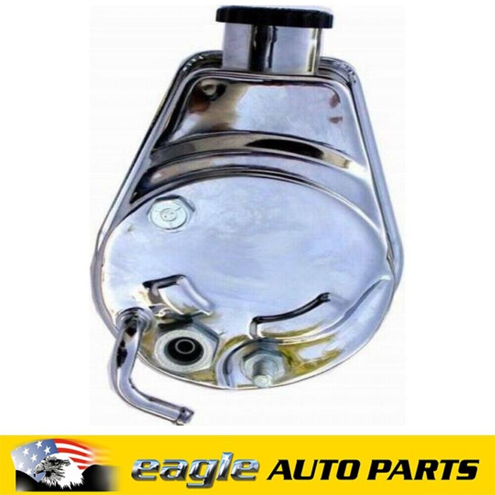 Chev 350 454 Saginaw Chrome Power Steering Pump Keyway Type Bolt On Pulley R3913