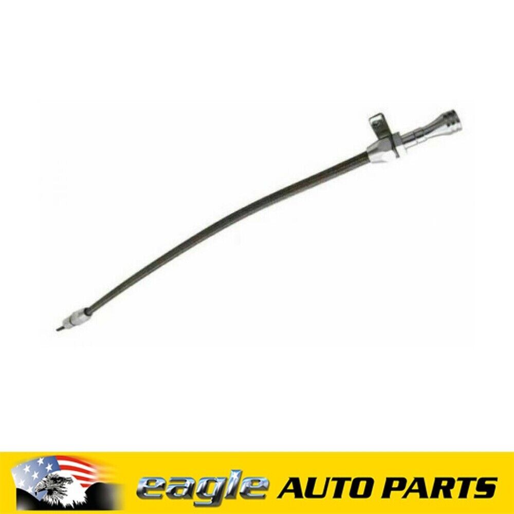 Ford C6 Auto Transmission Polished Aluminum Braided Dipstick & Tube # R5101