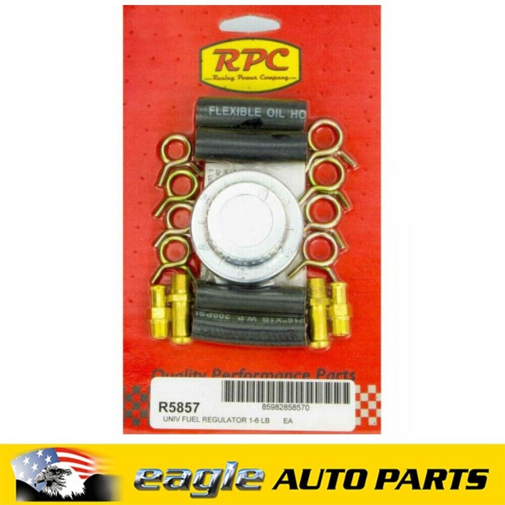 RPC Chrome Universal Fuel Regulator With 5/16" & 3/8" Connectors # R5857